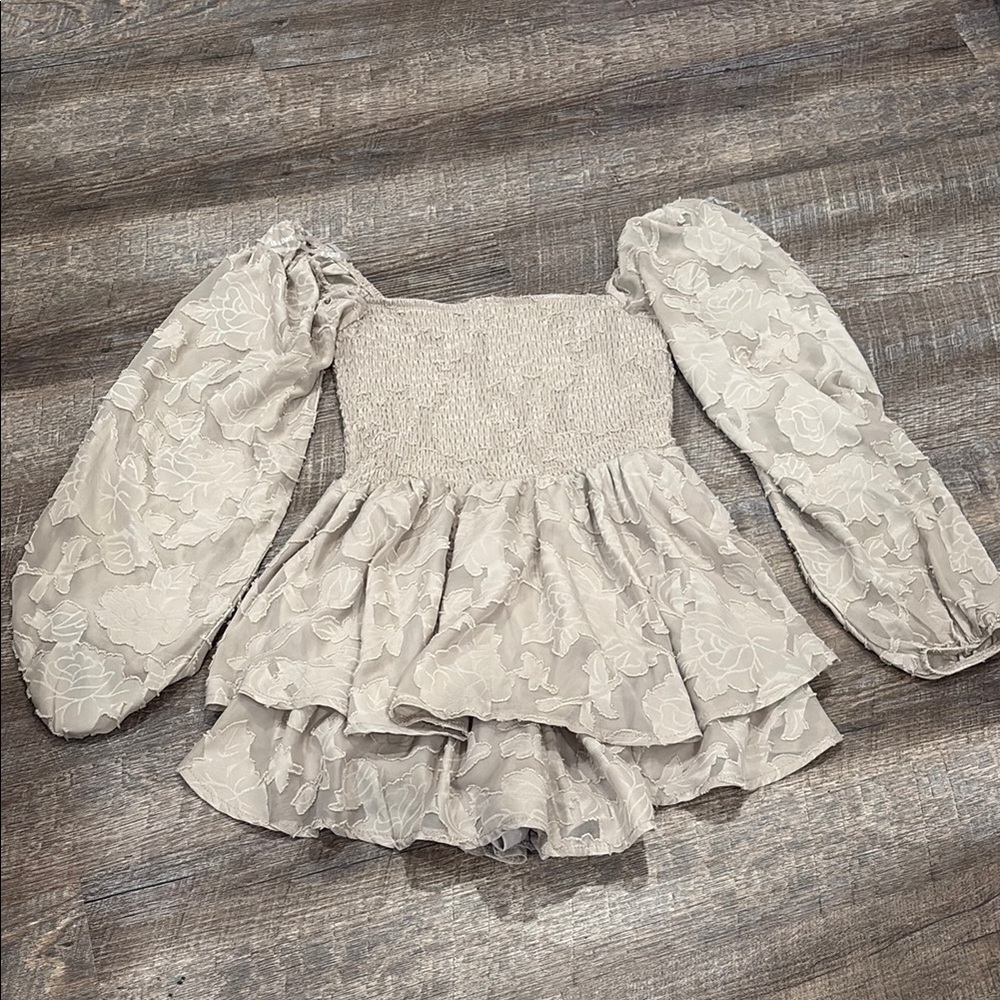 Rue21 Gray Long Sleeve Dress